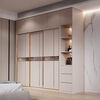 Modern simple wardrobe home bedroom small apartment sliding door cabinet master bedroom economical assembled wardrobe storage cabinet 1.2 single wardrobe