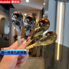 Aosida high-value 30 stainless steel spoon ins eating spoon adult student drinking spoon household spoon deepened long handle round spoon sus04 stainless steel silver length 15cm single pack original price