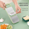 OIMG German vegetable cutting artifact potato shred grater multifunctional vegetable cutter radish slices and shreds kitchen grater 3 blades + hand guard stainless steel vegetable cutter