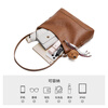 15MINS bag for women 2025 new vegetable tanned light luxury large capacity single shoulder crossbody hobo bag for women commuting ladies bucket bag