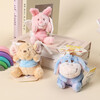 Disney genuine Winnie the Pooh, Peggy the Pig, Eeyore and Bean plush pendant, backpack pendant, key chain pendant, 10cm Disney Tigger cute sticker pendant, genuine authorization + anti-counterfeiting label