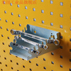 Square hole hole plate storage rack screwdriver wrench round bottle drill bit material storage and organization tool hanging plate hook connecting rod hook
