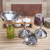 Quanshi 304 detachable stainless steel funnel with filter, large, medium and small size conical funnel, wine and oil leakage kitchen tool