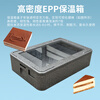 Stall epp insulated box commercial multi-layer transparent cover foam box dessert refrigerated food preservation box blue 30L bare box transparent cover transparent cover insulated box