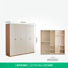 Quanyou Home simple cream style five-door wardrobe master bedroom home wall-to-ceiling storage cabinet finished wardrobe furniture