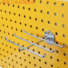 Square hole hole plate storage rack screwdriver wrench round bottle drill bit material storage and organization tool hanging plate hook connecting rod hook