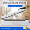 Yusenyi Yalanpin 8mm wide commercial hand pressure sealing machine metal body small household food tea moon cake plastic bag aluminum widened printing 20cm white (8mm)