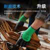 Henghui dipped labor protection gloves rubber non-slip wear-resistant breathable latex rubber construction site work handling work maintenance protective gloves DGN27