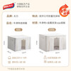 Taili Oxford fabric storage box clothes quilt storage box 100L beige 1 pack upgraded pp base plate