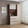 Shu Yiran mid-century style living room dining cabinet wall-mounted integrated storage cabinet multi-functional snack wine cabinet home dining room tea high cabinet Contact customer service to customize color and size