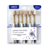Jepoo toothbrush soft bristles adult family wear ultra-fine ultra-soft toothbrush soft bristles 6 pieces