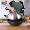 ZWILLING German quality all-steel heightened stainless steel pot lid wok lid 30cm 32cm 36cm iron pot wok lid 32cm extra thick high arch lid soundtrack button_Please measure the inner diameter of the pot mouth
