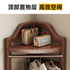 Stable solid wood corner coat rack floor-standing vertical multi-functional home living room bedroom corner coat rack WN-YZ1842H