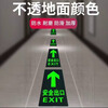 Zhenhao fire sign warning stickers, safety exit luminous stickers 36*13.5CM5 sheets, self-luminous prompt wall stickers, emergency evacuation signs, self-luminous stickers, safety supervision signage floor stickers