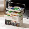Denbigh medicine box household medicine box large-capacity medicine storage box multi-functional layered large medicine box first aid medical box