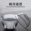 He Jiagong disposable tableware and chopsticks set combination hard plastic barbecue bowl thickened aviation crystal dishes horn space bowl 300ml crystal bowl 100 pieces