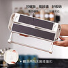 Miling Kitchen Refrigerator Magnetic Wall-mounted Cling Film Cutter Traceless Paper Towel Hanger Storage (Main Picture 2) Double-layer Gray Cutter Magnetic Adhesive