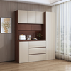 Shu Yiran mid-century style living room dining cabinet wall-mounted integrated storage cabinet multi-functional snack wine cabinet home dining room tea high cabinet Contact customer service to customize color and size
