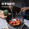 Suncha 316L stainless steel spatula thickened antibacterial walnut handle iron pot cooking spatula