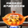 Midea wok titanium flame non-stick wok uncoated household wok frying pan gas concave induction cooker universal