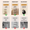 Quanpinwu kitchen rack floor-standing mobile trolley foldable snack rack multi-layer storage rack installation-free storage 4W