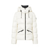 Enos Yashi Shopping Mall Same Style 2025 Winter New Warm Workwear Style White Duck Down Hooded Down Jacket Women 41120086 Cream Rice L