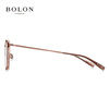 BOLON Tyrannosaurus glasses myopia glasses frame retro square and round frame titanium frame optical glasses can be equipped with men's and women's degrees BA6010 B21 rose gold-transparent brown frame single frame