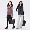 Giordano plush velvet vest for women autumn and winter new style Teddy velvet warm casual hooded vest jacket 05375869