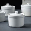 Ceramic water-proof stew pot for hotel merchants, stewed bird's nest and egg custard for one person, stew pot, steamed egg bowl, earthen pot soup cup, 3.5-inch 150ml stew pot, one pack without lid