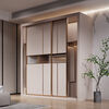 Modern simple wardrobe home bedroom small apartment sliding door cabinet master bedroom economical assembled wardrobe storage cabinet 1.2 single wardrobe