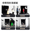 Lightweight era thickened non-woven photography cloth flocking light-absorbing cloth live broadcast shooting green screen still life portrait document keying cloth black velvet solid color curtain non-reflective studio live broadcast room background wall gray 3*2 meters
