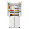 Haier refrigerator 500L cross-shaped four-door small red flower 594mm ultra-thin oxygen-blocking dry and wet storage large capacity first-level dual frequency conversion sterilization BCD-500WGHTD59GPU1