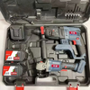 Dongcheng model universal brushless rechargeable electric hammer impact drill electric hammer angle grinder electric wrench four-piece tool set Dongcheng model 15 cells + brushless motor + plastic box 4 batteries 2 charges electric drill + electric hammer + angle grinder + electric wrench