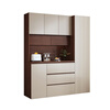 Shu Yiran mid-century style living room dining cabinet wall-mounted integrated storage cabinet multi-functional snack wine cabinet home dining room tea high cabinet Contact customer service to customize color and size