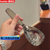 Ostar short-handled large-mouth soup spoon stainless steel spoon food-grade rice spoon soup spoon dry rice porridge spoon seasoning spoon 1 piece