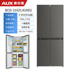 Oaks side-by-side refrigerator air-cooled frost-free cross four-door household large-capacity energy-saving built-in refrigerator Level 1 energy efficiency-418 upgraded model I cross four-door 316L