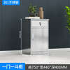 He Jiagong customized stainless steel sideboard kitchen storage cabinets home kitchen cupboards restaurant storage cabinets with multiple mesh doors 1.1 meters wide tempered glass door 201 thickened stainless steel