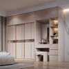Modern simple wardrobe home bedroom small apartment sliding door cabinet master bedroom economical assembled wardrobe storage cabinet 1.2 single wardrobe