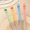 TREEJACK 316 stainless steel chopsticks for household use, high-end, antibacterial, anti-mildew, anti-slip, high temperature resistant, one chopstick for each person, family only