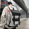 Double Star School Bag Junior High School Male Backpack Female High School College Student Backpack Large Capacity Travel Water-Repellent Computer Bag Gray