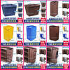 Xinrongda hotel linen cart bag room work cart linen bag cleaning garage door cart bag storage canvas rag bag 50 high double-sided cart bag brown plastic buckle