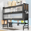 Jibaiju kitchen sink rack wash basin dust-proof bowl counter top storage cabinet dish rack multi-functional drain rack
