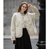 TonLion 2025 Winter Women's Imitation Lamb Hair Small Fragrance Style Short Jacket