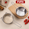FVFH German stainless steel washing dish artifact rice washing sieve rice washing basin fine hole filter spoon kitchen sink draining fruit basket rice washing artifact 1 pack stainless steel rice washing sieve
