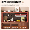Bo Yuejin includes installation, medieval style solid wood sideboard integrated wall-mounted household walnut color storage locker tea cabinet 80*40*128cm walnut color solid wood ecological board-power track