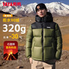 Yaya (YAYA) Wang Yibo's same style 320g high-charge down jacket for men 2025 winter new cold-proof thickened bread coat for women, grind gray XL 180 (recommended 150-170 pounds)