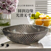 Licheers fruit plate living room high-end snack melon seed plate household fruit plate tray high appearance transparent mixed color 2 pack