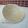 Yusenyi big tall steamer lid reed handmade iron pot straw hat straw firewood pot fire iron pot fish platform grass lid pot lid pot stove 3536 cm without edging