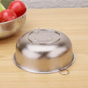 Yusenyi stainless steel rice washing sieve, vegetable washing basket, drain basin, household rice washing machine, rice washing basin, rice washing basin, rice washing machine, rice washing sieve, single ring 16.5cm