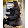 Xinfei Yuyun Feeling Puff Down Jacket Women's 25 Winter New Fashion Temperament Waist Slimming Thickened Warm Hooded Jacket